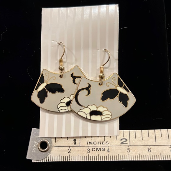 Vintage Samuel Huang abstract dangle earrings - Picture 1 of 3